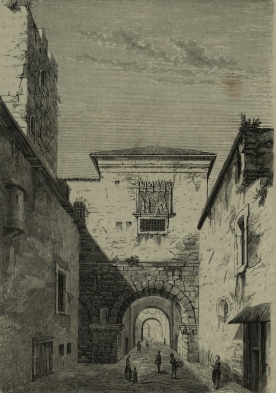 The ancient Porta Romana, from L'illustrazione Italiana - No. 30 - May 1876.